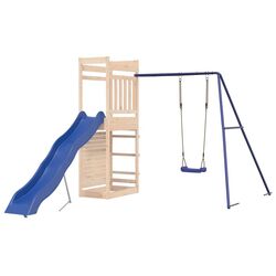 Complex de joaca VidaXL 3157003 (Blue/Natural) Thumb