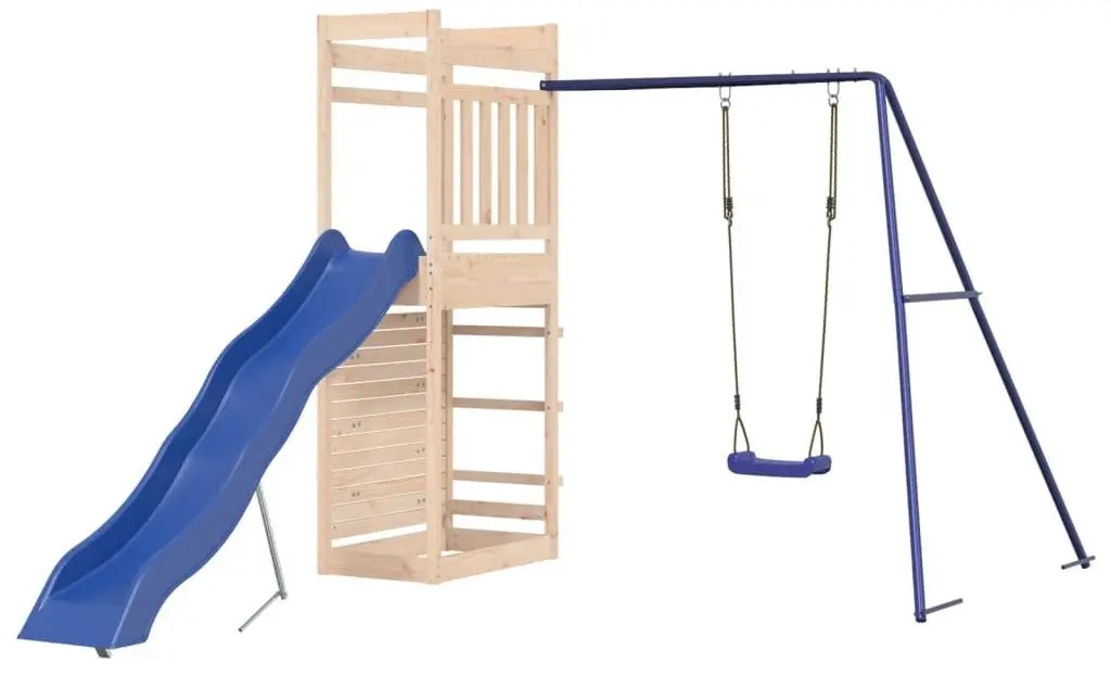 Complex de joaca VidaXL 3157003 (Blue/Natural)