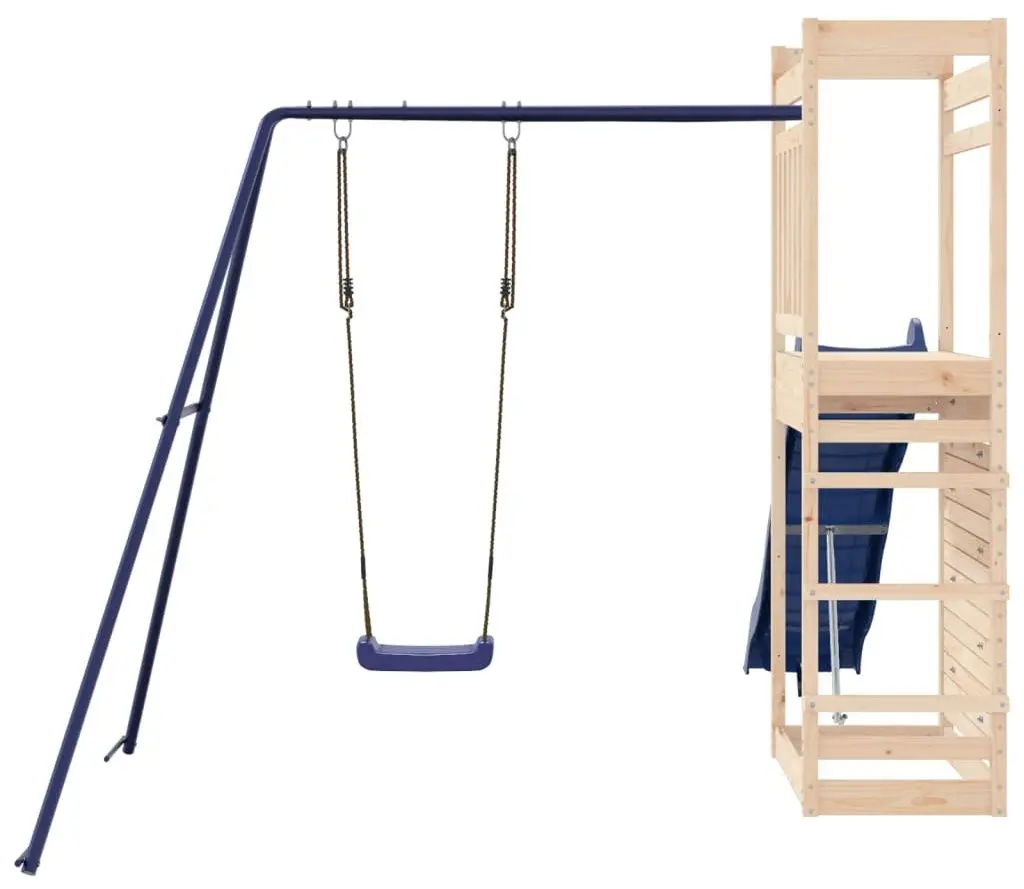 Complex de joaca VidaXL 3157003 (Blue/Natural)