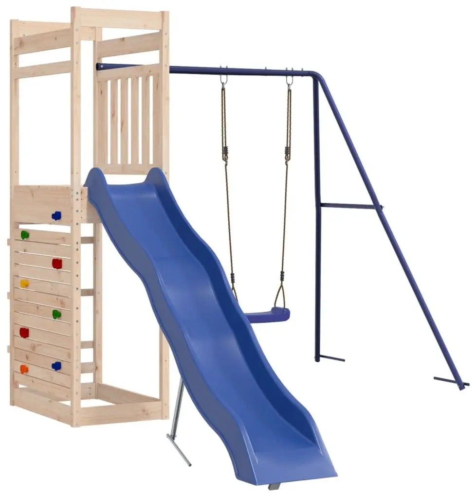 Complex de joaca VidaXL 3157003 (Blue/Natural)