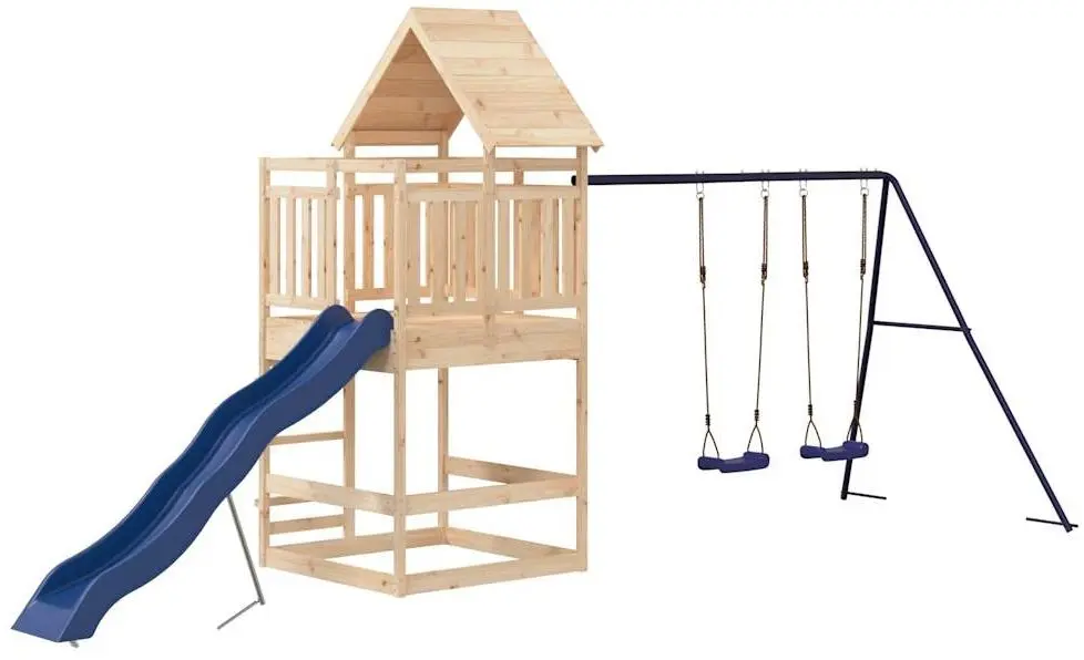 Игровой комплекс VidaXL 3157018 (Natural/Blue)