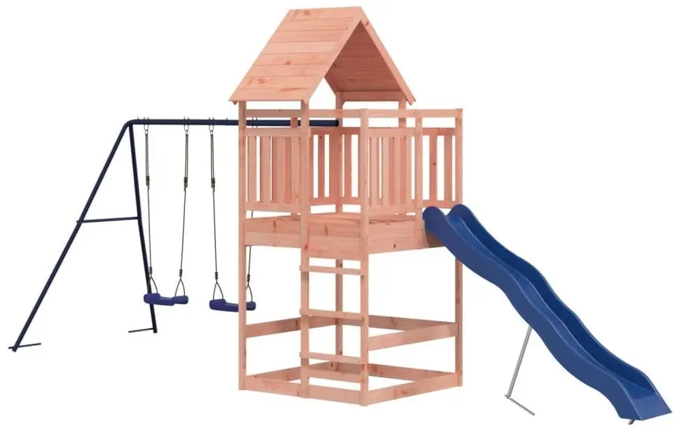 Complex de joaca VidaXL 3157019 (Blue/Natural) - 3