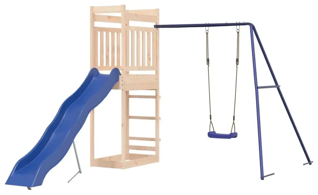 Complex de joaca VidaXL 3157033 (Blue/Natural)