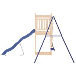 Complex de joaca VidaXL 3157033 (Blue/Natural) Thumb
