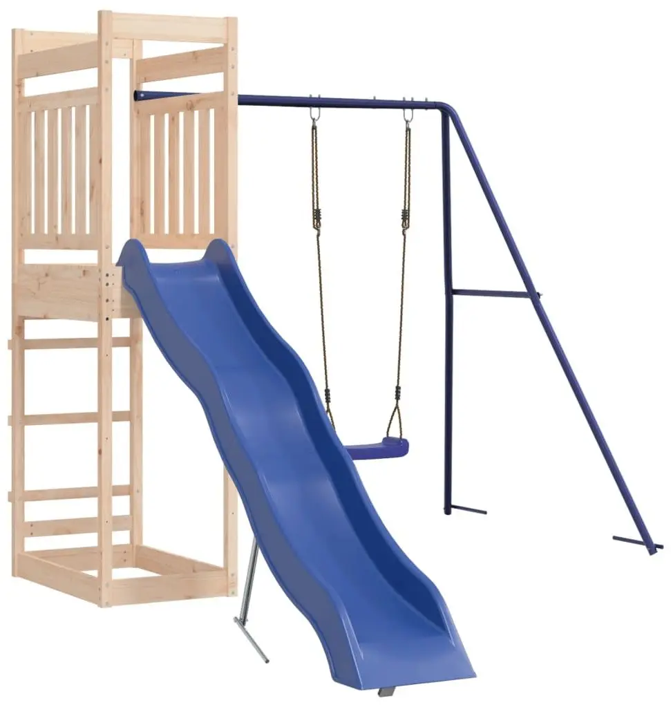 Complex de joaca VidaXL 3157033 (Blue/Natural)