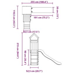 Игровой комплекс VidaXL 3279130 (Natural/Blue) Thumb
