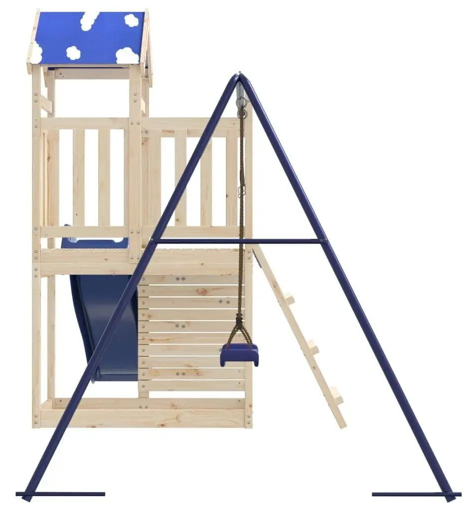 Complex de joaca VidaXL 3279142 (Natural/Blue)