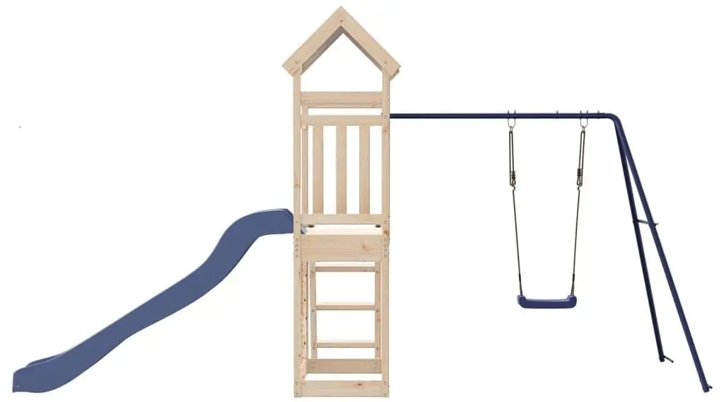 Complex de joaca VidaXL 3279142 (Natural/Blue)