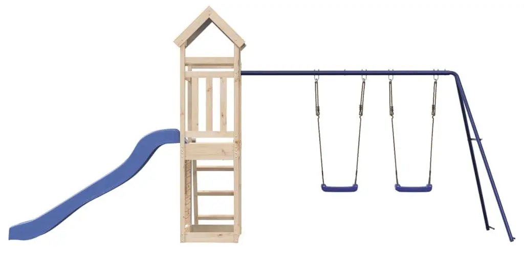 Игровой комплекс VidaXL 3279145 (Natural/Blue)