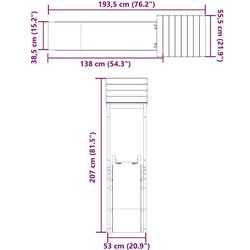 Modul VidaXL 3155809 (Natural/Blue) Thumb