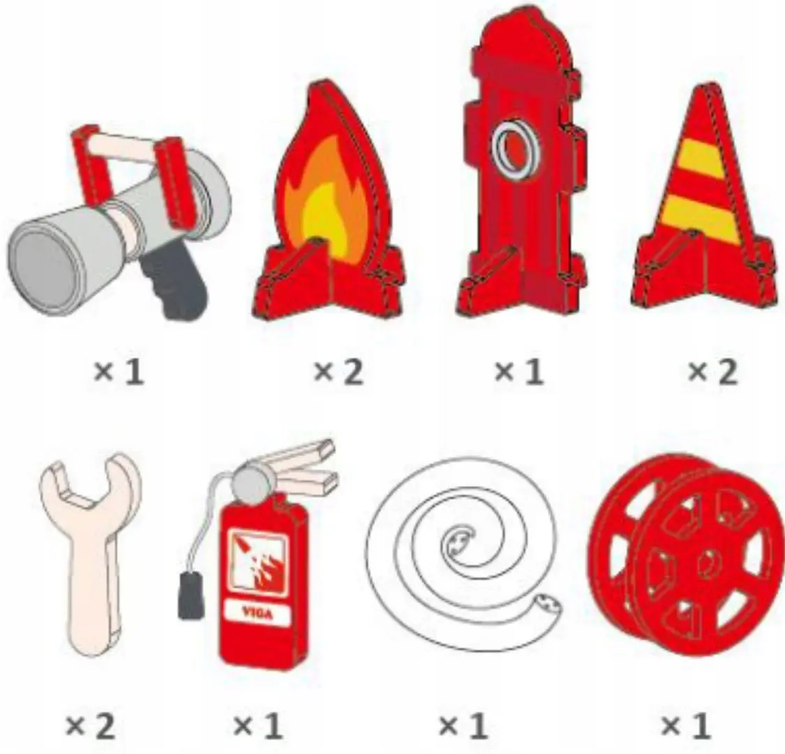 Centru de joc Viga Fire Engine 44712 (Red)