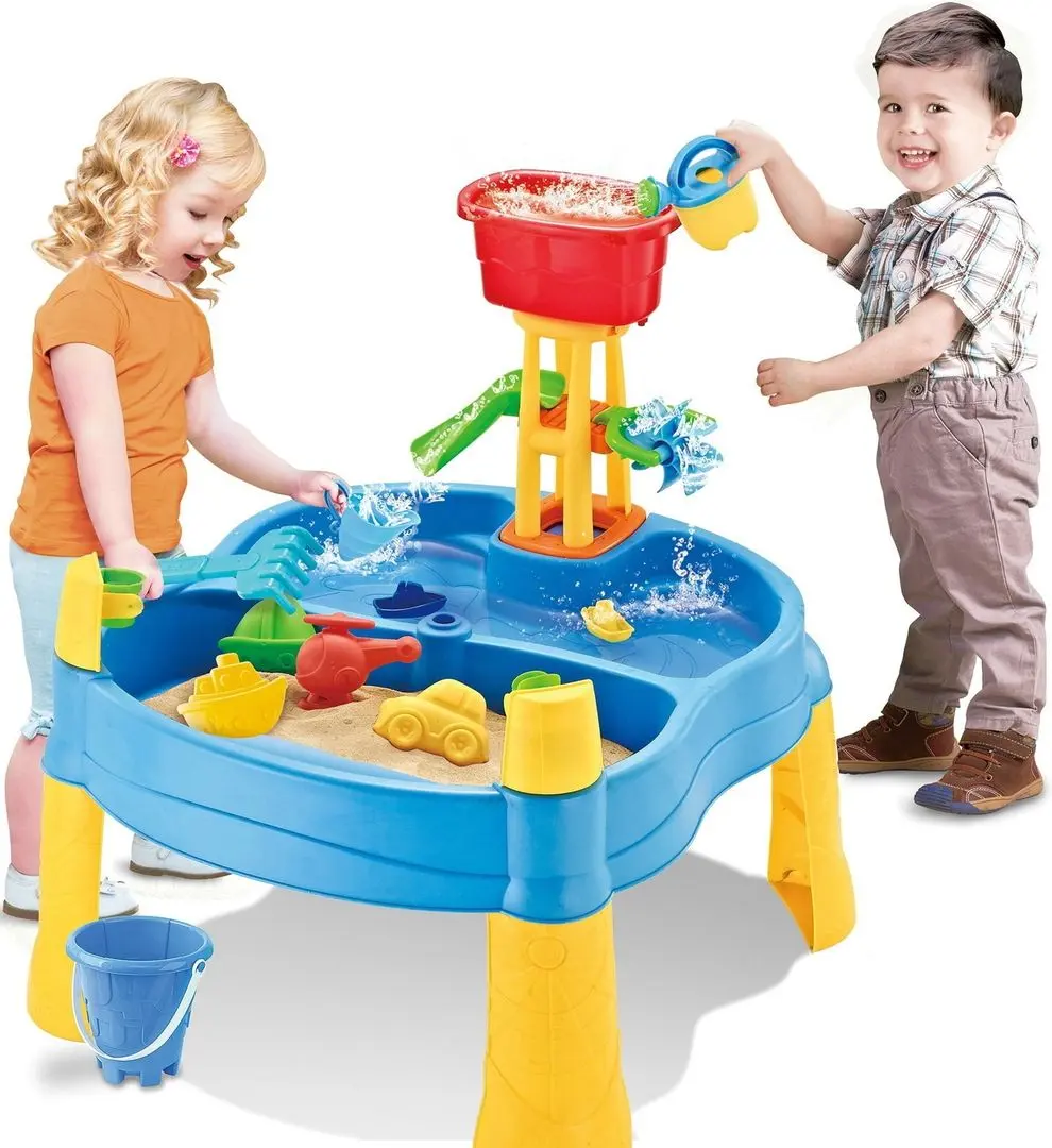 Masa pentru joaca 2in1 Woopie Mill (Blue/Yellow) - 2