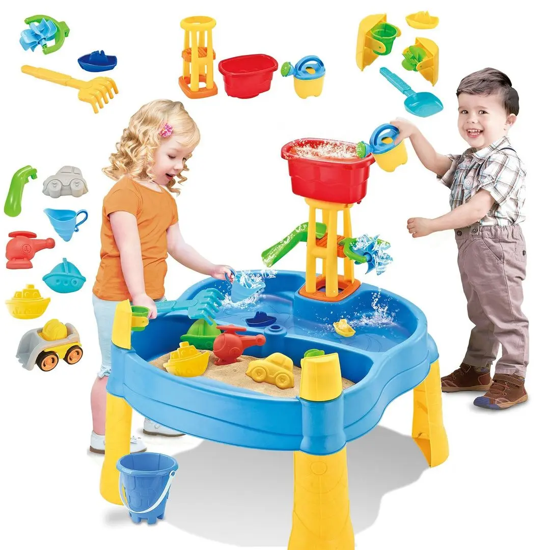 Masa pentru joaca 2in1 Woopie Mill (Blue/Yellow) - 3