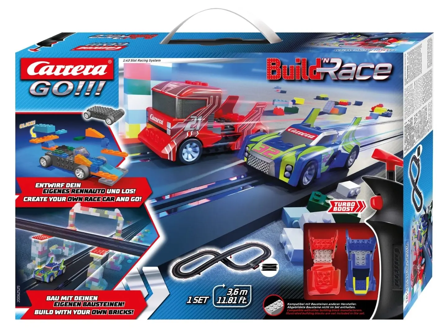 Set de joaca Carrera Go Buildn Race Racing Set 3.6