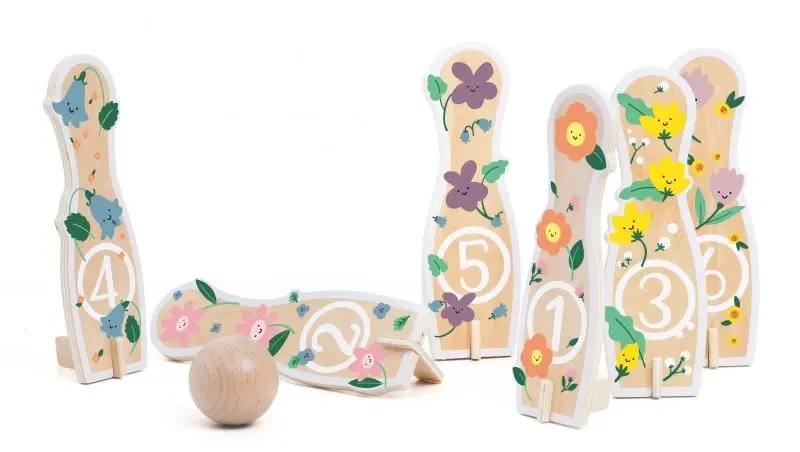 Игровой набор Classic World Bowling Skittles CW60008 (Natural)