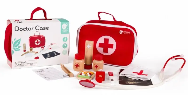 Set de joaca Classic World Doctor Case CW54419 (Red/White)