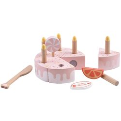 Set de joaca Classic World Wooden Birthday Cake (Pink) Thumb