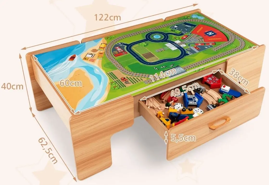 Set de joaca Costway TM10008 (Natural)