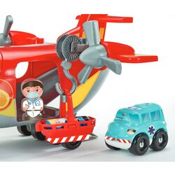 Set de joaca Ecoiffier Abrick Firefighter Cargo Aircraft 2996 (Red) Thumb