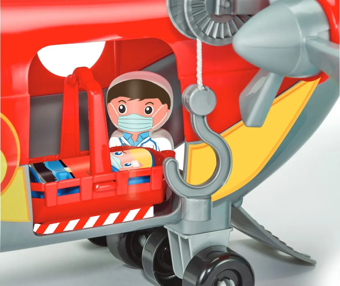 Set de joaca Ecoiffier Abrick Firefighter Cargo Aircraft 2996 (Red)