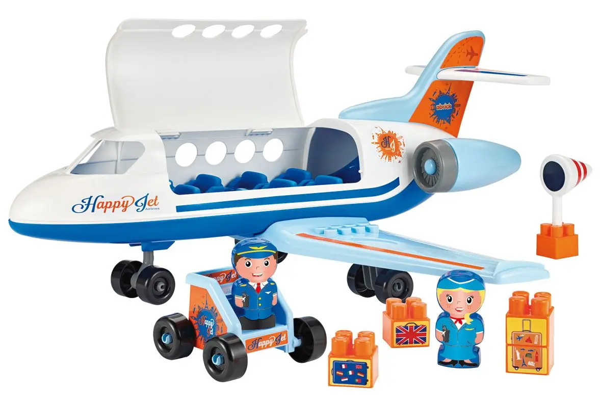 Set de joaca Ecoiffier Abrick Happy Jet 3155 (White/Blue)