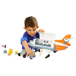 Set de joaca Ecoiffier Abrick Happy Jet 3155 (White/Blue) Thumb