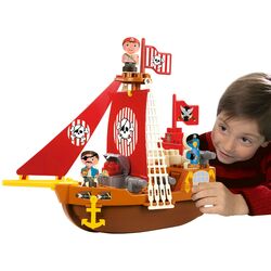Set de joaca Ecoiffier Abrick Pirate Ship 3023 (Brown/Red) Thumb