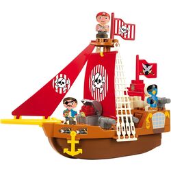 Set de joaca Ecoiffier Abrick Pirate Ship 3023 (Brown/Red)