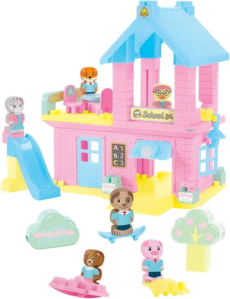 Игровой набор Ecoiffier Abrick School 3019 (Pink/Blue)