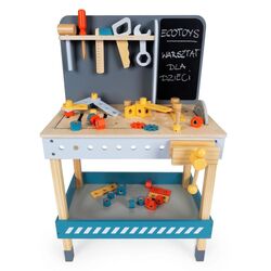Set de joaca Ecotoys ESC-W-033 (Wood/Blue) Thumb