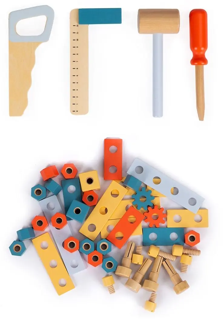 Set de joaca Ecotoys ESC-W-033 (Wood/Blue)