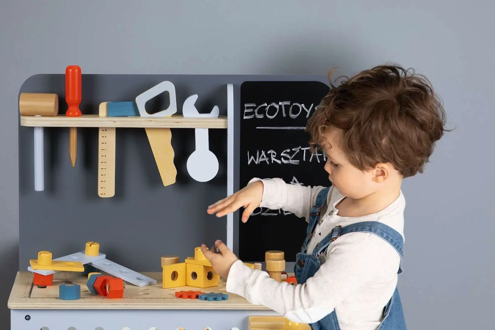 Set de joaca Ecotoys ESC-W-033 (Wood/Blue)