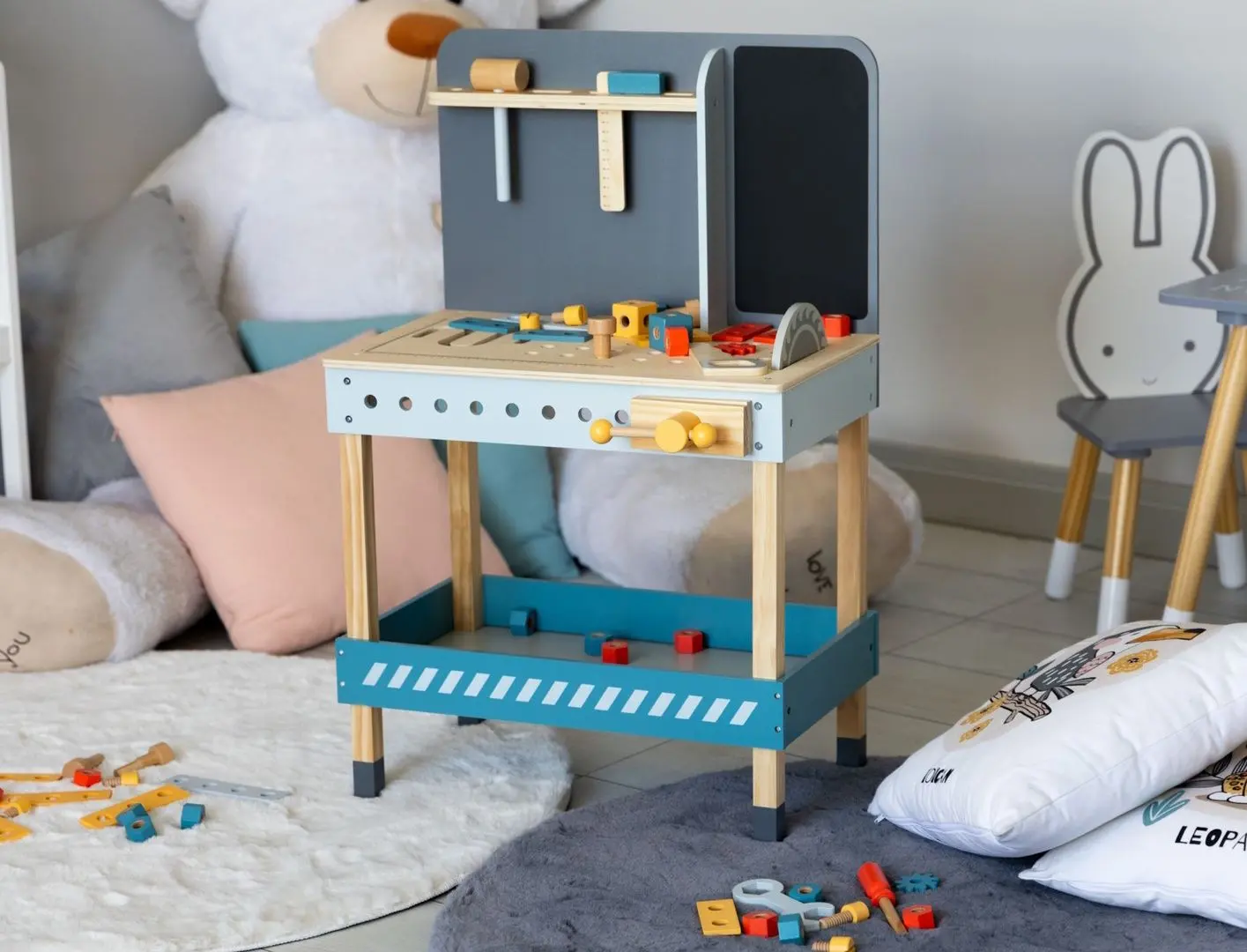 Set de joaca Ecotoys ESC-W-033 (Wood/Blue)