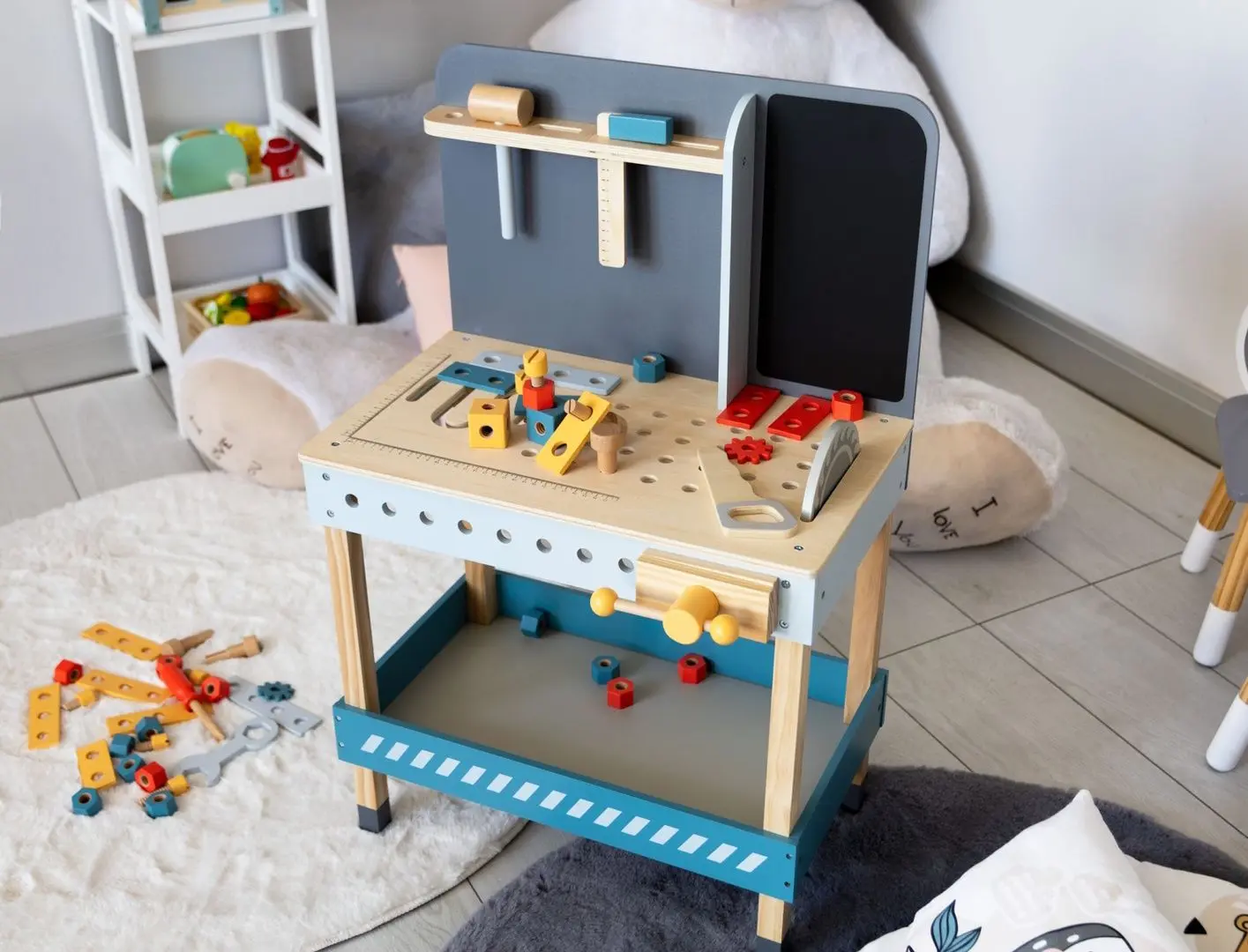 Set de joaca Ecotoys ESC-W-033 (Wood/Blue)