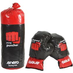 Детский набор для бокса Enero Young Puncher 1029139 (Red/Black)