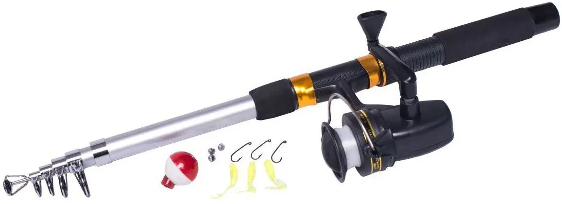 Set de pescuit pentru copii Enero 2106 (Black/Silver)