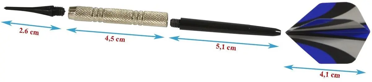 Набор дротиков Enero 1032993 (Black/Blue)