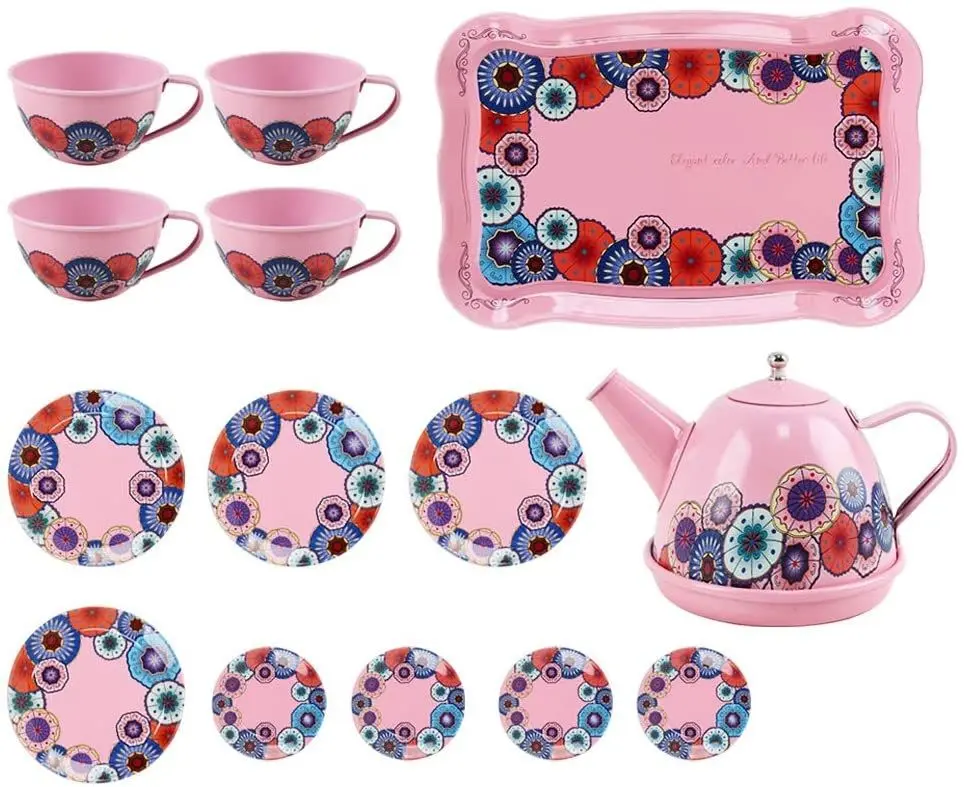 Set de joaca Essa Toys Children's Tea Set 9798-14B (Pink)