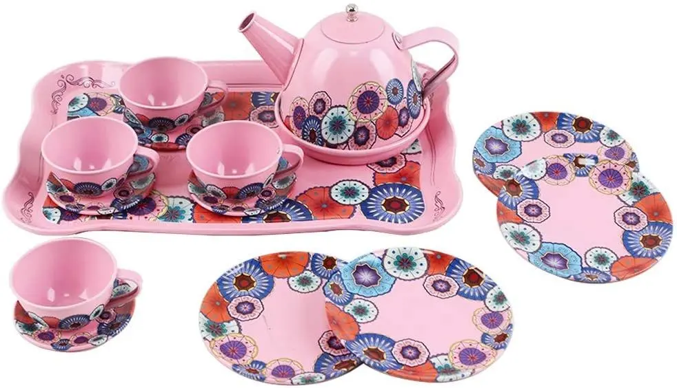 Set de joaca Essa Toys Children's Tea Set 9798-14B (Pink)