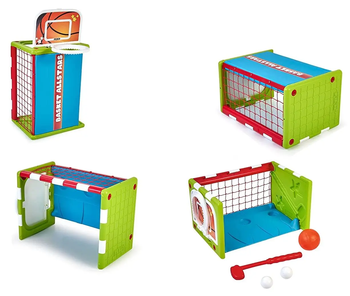 Set de joaca 4in1 Feber Activity Cube FEB03000 (Green/Blue)