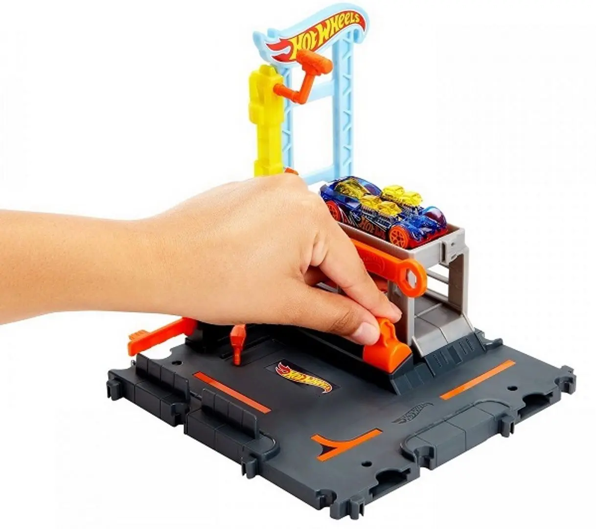 Set de joaca Hot Wheels City Downtown Repair Station HDR25 (Multicolor) - 3