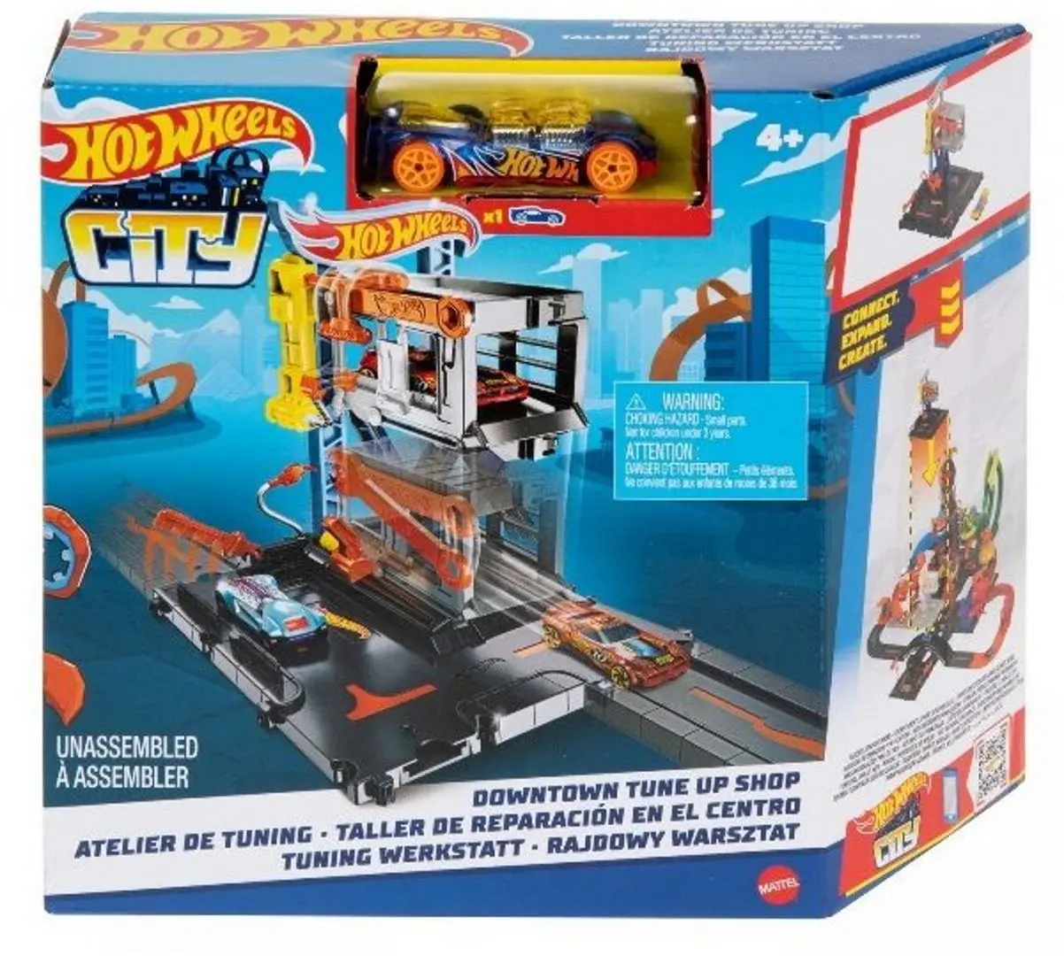 Set de joaca Hot Wheels City Downtown Repair Station HDR25 (Multicolor) - 4