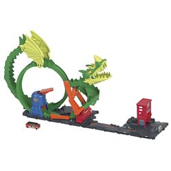 Set de joaca Hot Wheels City Dragon Drive Firefight (Green)