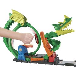 Set de joaca Hot Wheels City Dragon Drive Firefight (Green) Thumb