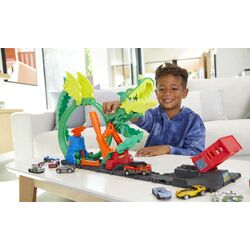 Set de joaca Hot Wheels City Dragon Drive Firefight (Green) Thumb