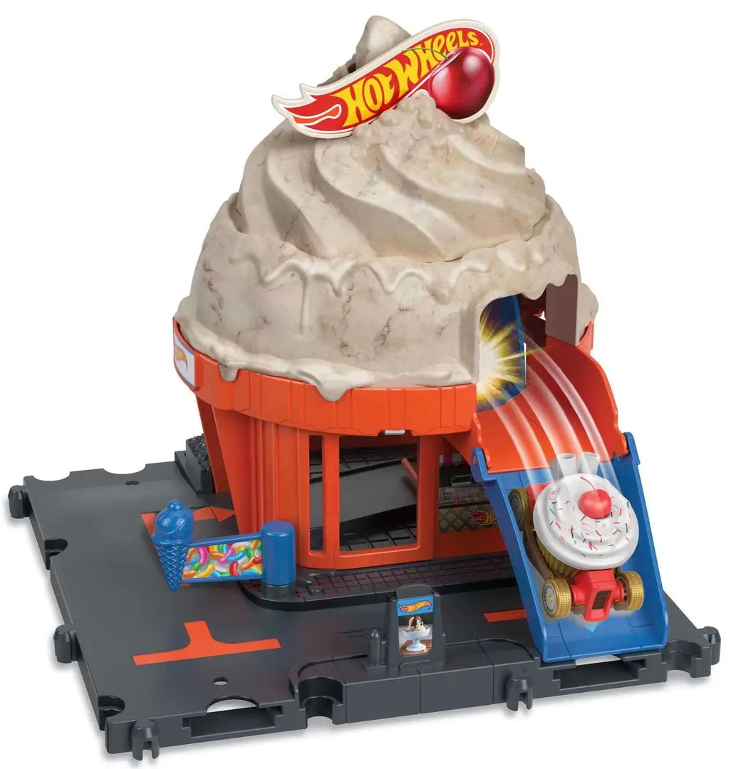 Set de joaca Hot Wheels City Ice Cream Swirl (Multicolor) - 2