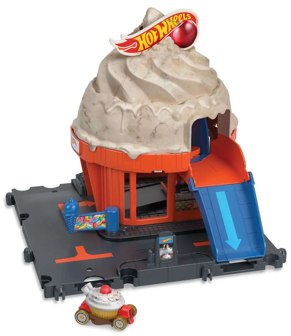 Set de joaca Hot Wheels City Ice Cream Swirl (Multicolor)