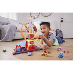 Set de joaca Hot Wheels City Super Loop Fire Station (Orange/Red) Thumb