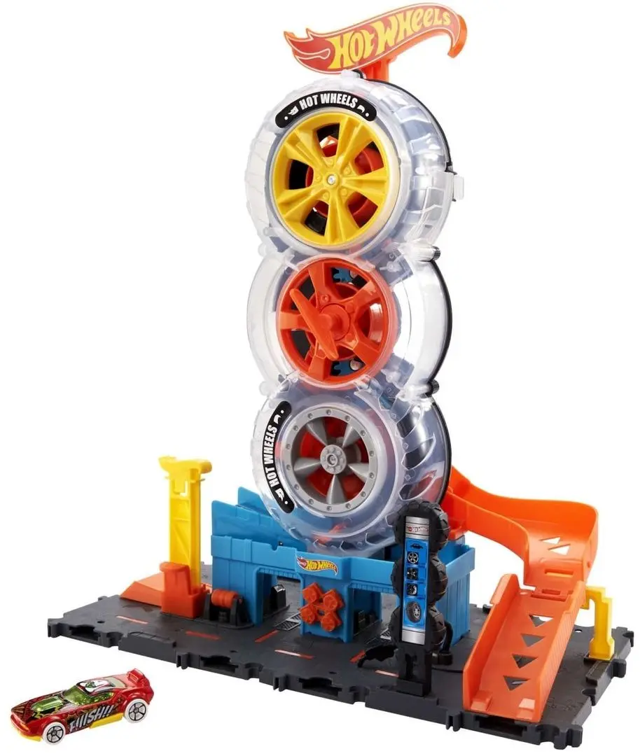 Set de joaca Hot Wheels City Super Twist Tire Shop HDP02