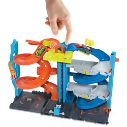 Игровой набор Hot Wheels City Transforming Race Tower (Orange/Blue) Thumb